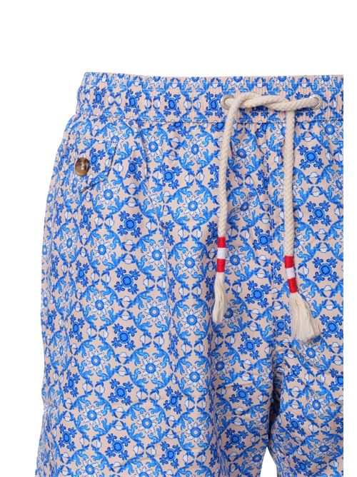 ultralight swim short 70's print MC2 SAINT BARTH | LIGHITING70-01937H1117 MICRO DECO